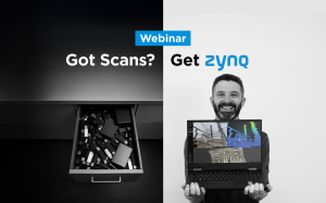 Got Scans? Get ZynQ a visual showing lost survey data on one side and ZynQ Visual Twin on the other
